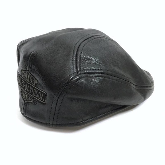 Harley-Davidson Accessories - Harley Davidson Trademark Leather Ivy Cap Black